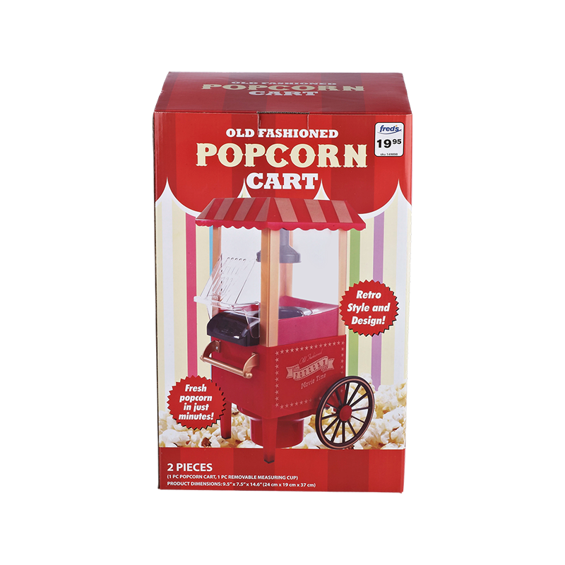 Mini machine à pop-corn de style chariot